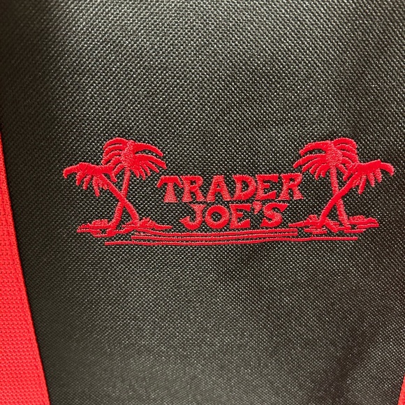 New with tag Trader Joe's Black and Red Tote and Cooler Bag Set - Picture 9 of 11